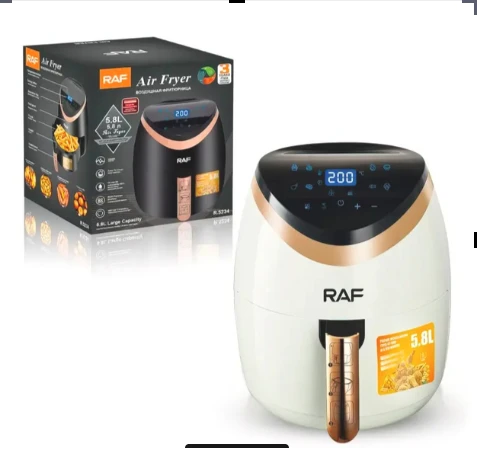 RAF 12L Air Fryer – Imported XXL Oil-Free Oven with Rotisserie & Digital Display
