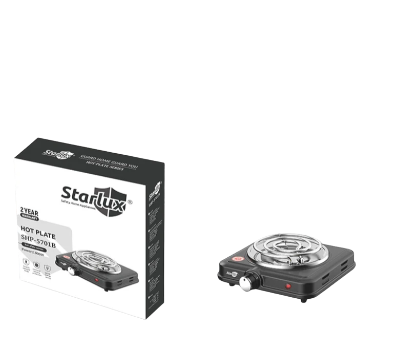 Starlux 1000W Single-Burner Electric Hot Plate – Portable Cooking Stove