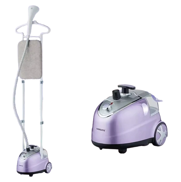 DSP KD6015 1.6 L Standing Garment Steamer (1800 W, Adjustable Rod & Wheels)